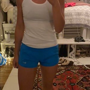 Blue nike shorts